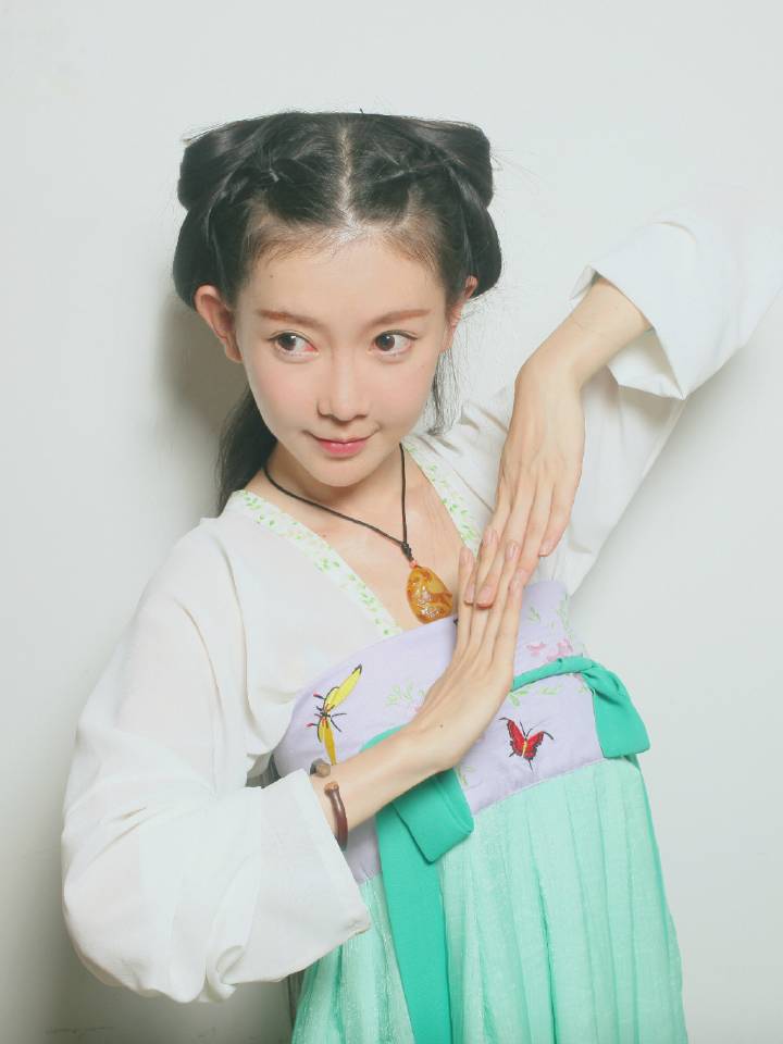 汉服发型教程#@弥秋君