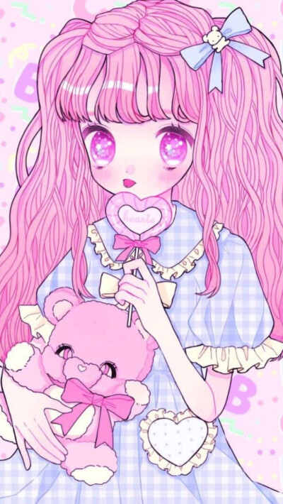 丸子头二次元少女