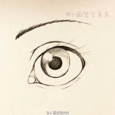 动画片眼睛素描