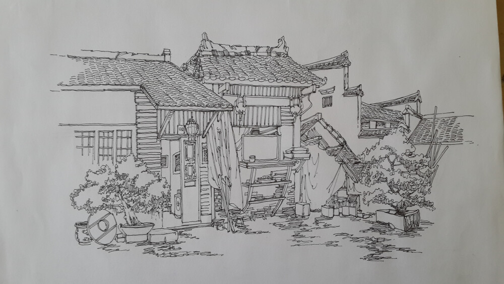 建筑速写