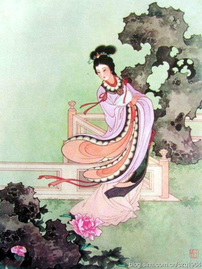 王叔晖《十二花神》系列工笔仕女图