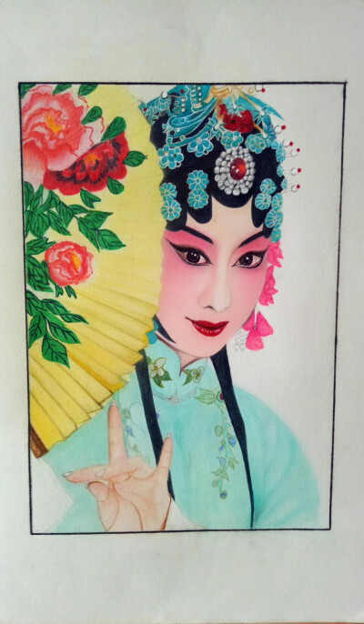 花旦线描画