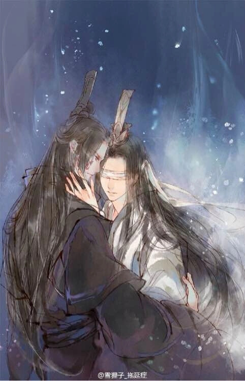 魔道祖师#双道长#晓星尘#宋岚#白衣古风男#黑衣古风男#眼盲 古风 男