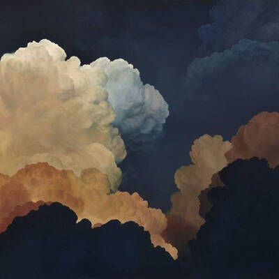 水彩 油画 写生 速写 艺术 创意美术 云朵 天空 时尚 彩色 朦胧 梦幻