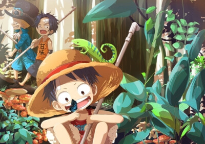 海贼王 艾斯 路飞萨博