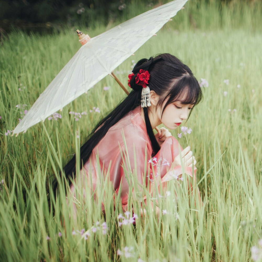 古风真人 壁纸 女生头像 女头 小清新 虐心 唯美 高清 意境 古风 古风