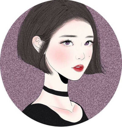 头像 女头 小清新 动漫头像韩国插画师 hyeonsori