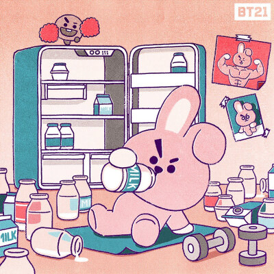 bt21 van koya rj shooky mang chimmy tata cooky