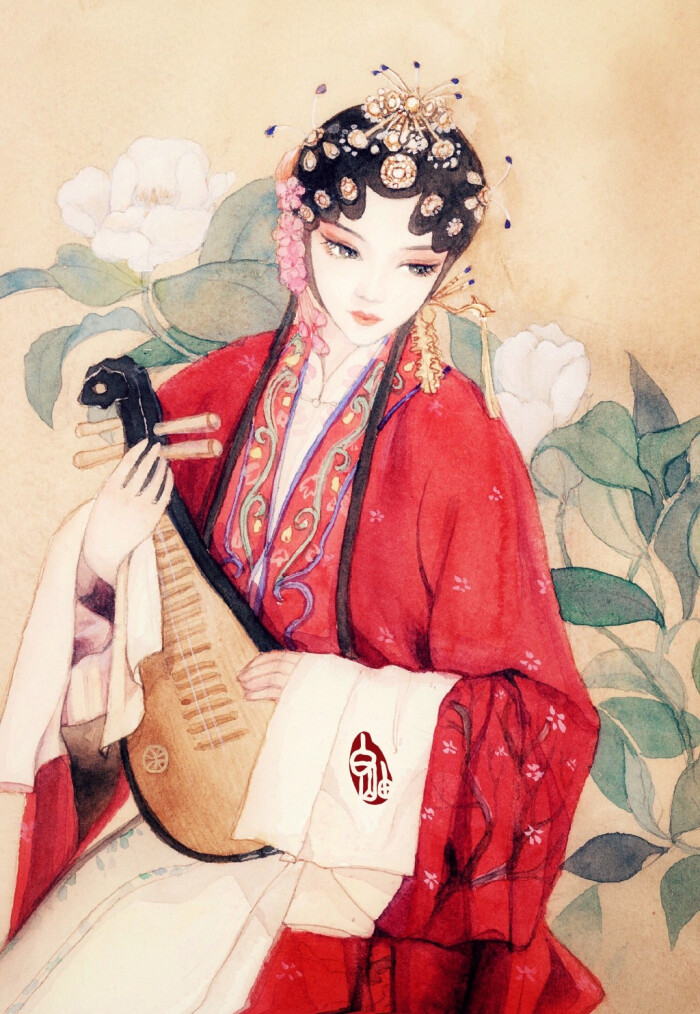 古风 壁纸 头像 插画 cr.weibo@_白岫