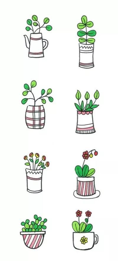 多肉简笔画
