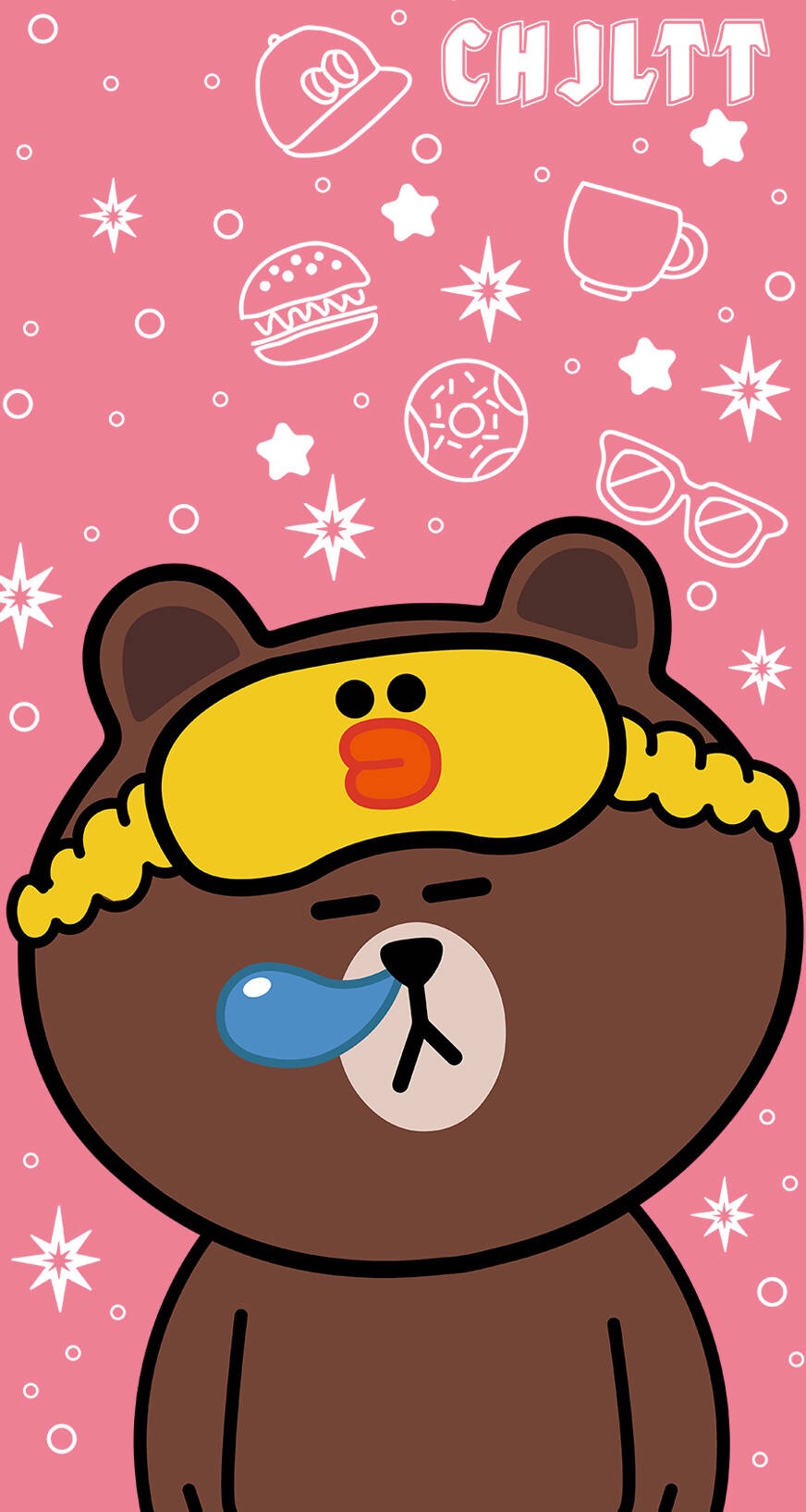 line friends 壁纸 iphone 可妮兔布朗熊 更多line friends壁纸请关注