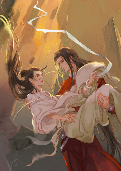 墨香铜臭##天官赐福# 花城 谢怜 绘师:六萌星