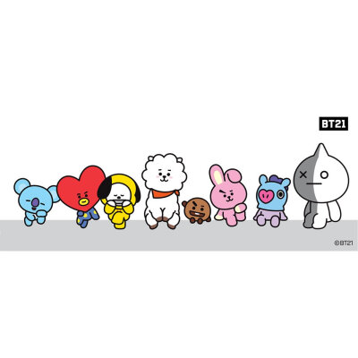 bt21 van koya rj shooky mang chimmy tata cooky