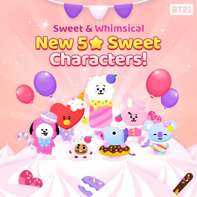 bt21 van koya rj shooky mang chimmy tata cooky