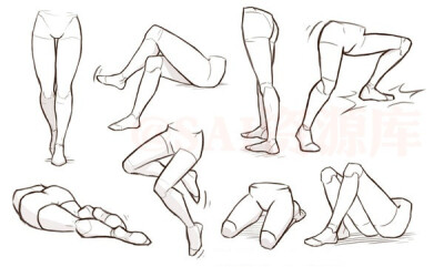 设计秀 动漫人物腿及腿部弯曲的绘画设计思路,自己拿去练习,转需