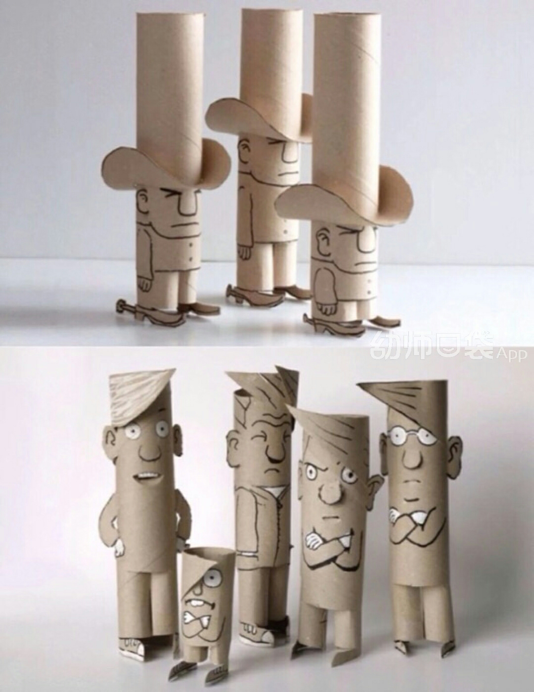 儿童DIY手工制作：卫生纸筒变废为宝做兔子💛巧艺网