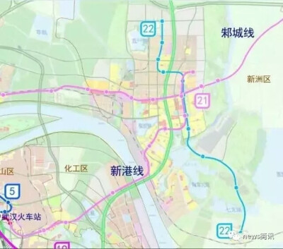 武汉地铁新港线,21号线2期2020年开工