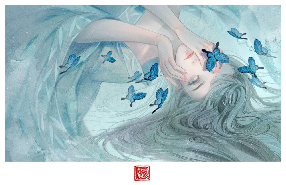 手绘古风女子画师:养猫画画的随随 - 堆糖,美图壁纸