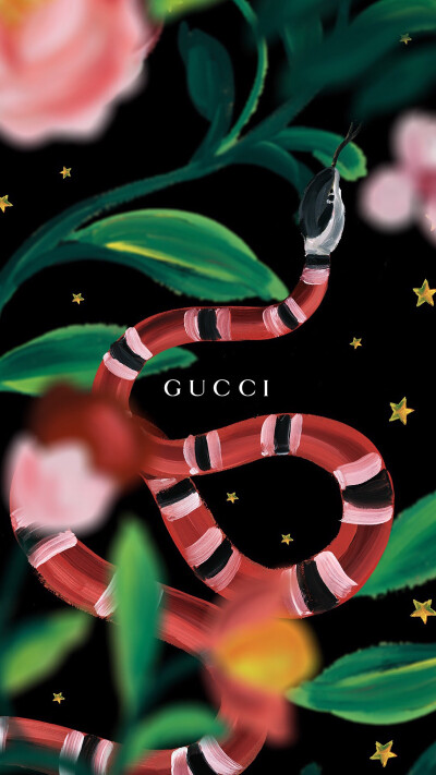 gucci油画壁纸