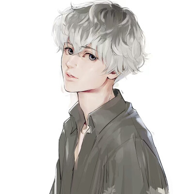 漫画 帅气 高清 模糊 男生男头 酷拽 画师 壁纸 背景 动漫 清新 黑白