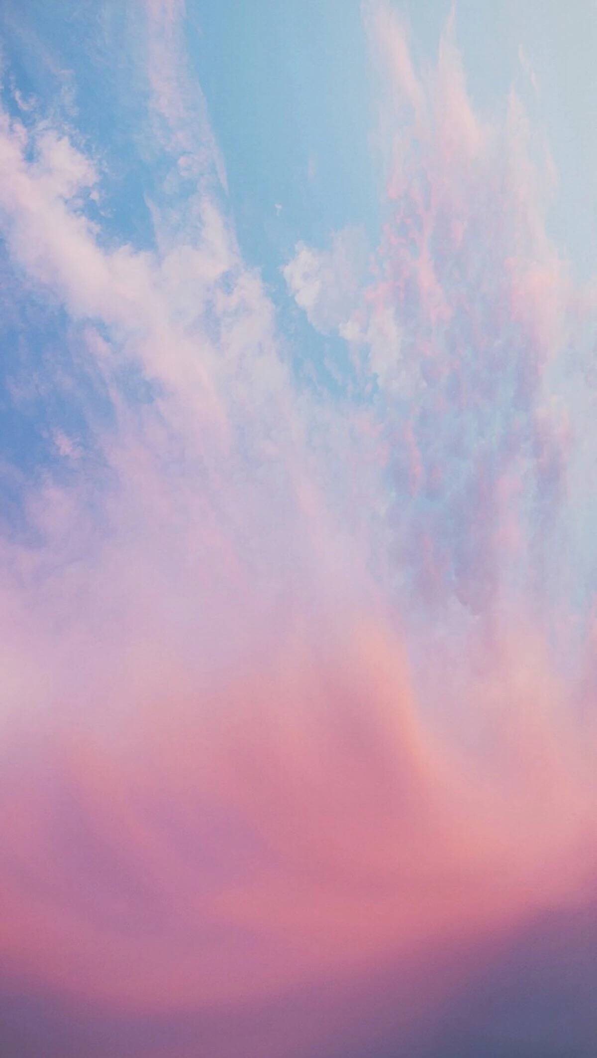 天空 少女 手机壁纸 锁屏壁纸 既然来了 还不粉