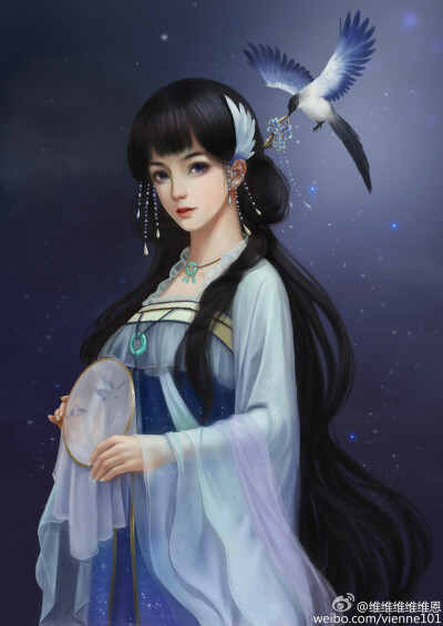 橙光游戏古风女子立绘
