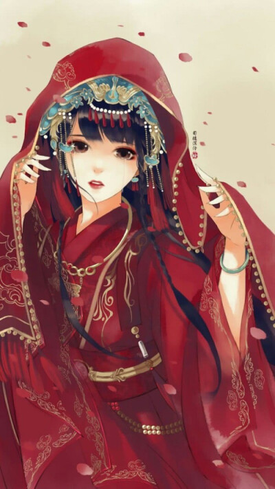 古风红色