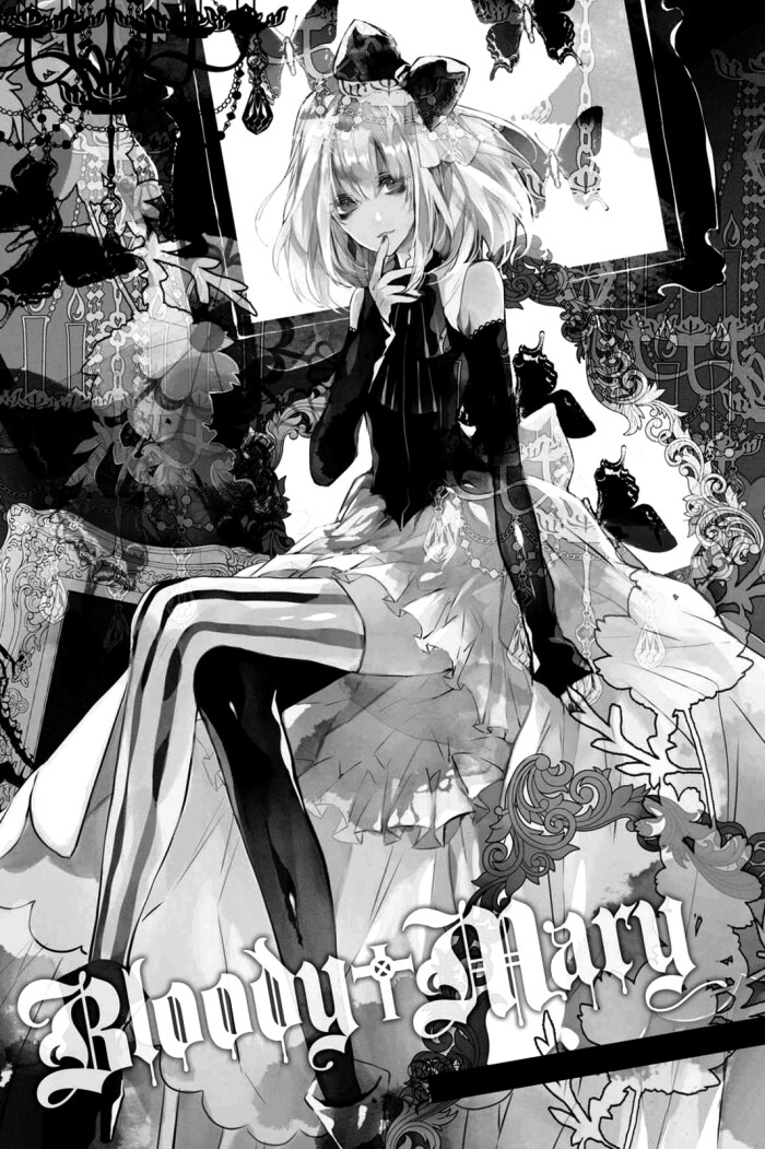 黑白,漫画,bloody mary,吸血鬼 - 堆糖,美图壁纸兴趣