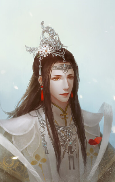 天官赐福# 太子悦神 谢怜~ 绘师:偃清之