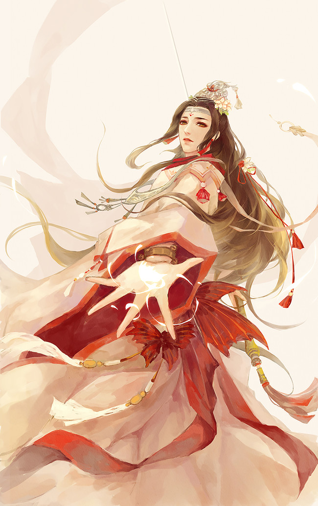 天官赐福# 太子悦神 谢怜~ 绘师:偃清之