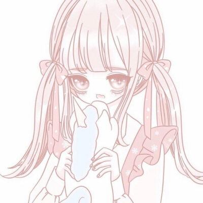 粉色头发动漫女生头像
