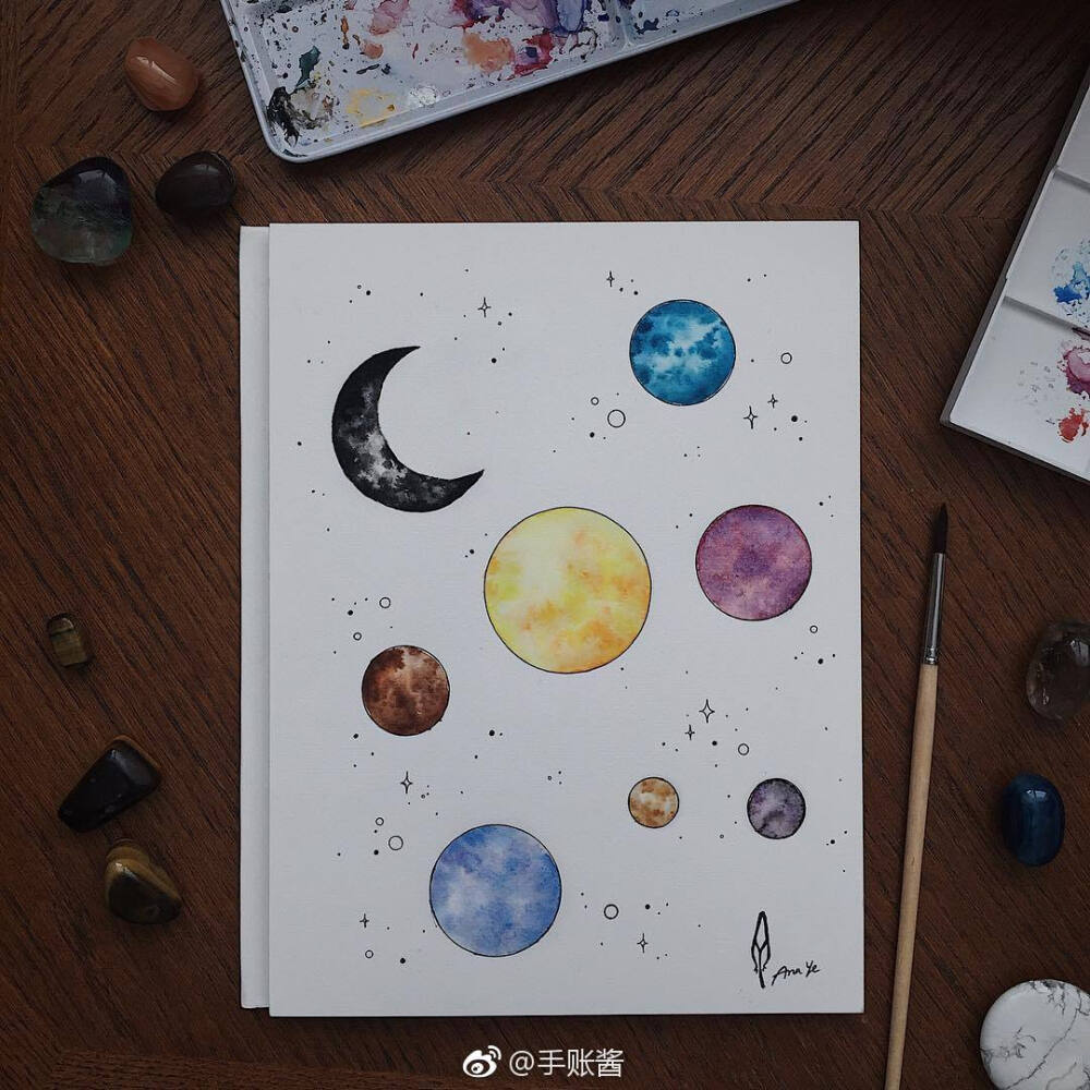 手绘简笔画,手帐素材~ ins:call.me.nana (转)via @ins插画
