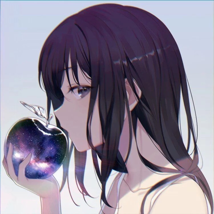 动漫女生头像星辰