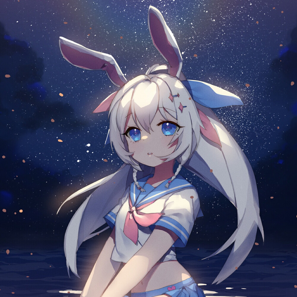 兔子耳朵#二次元#少女#动漫