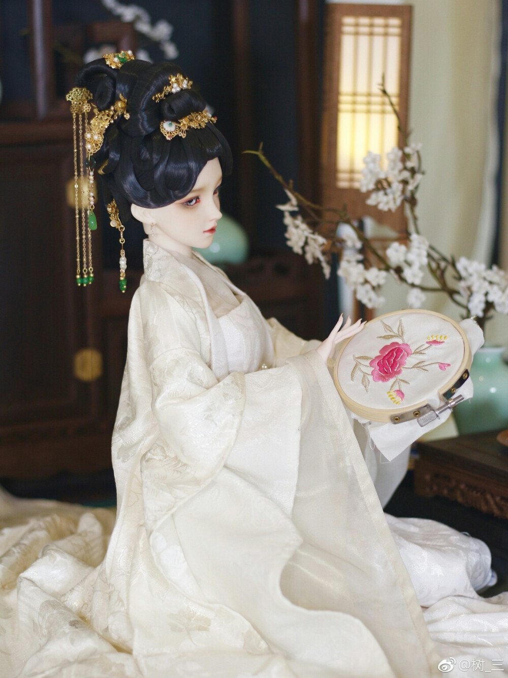 古风美人 sd娃娃 bjd 玩具 人偶 壁纸 萌物