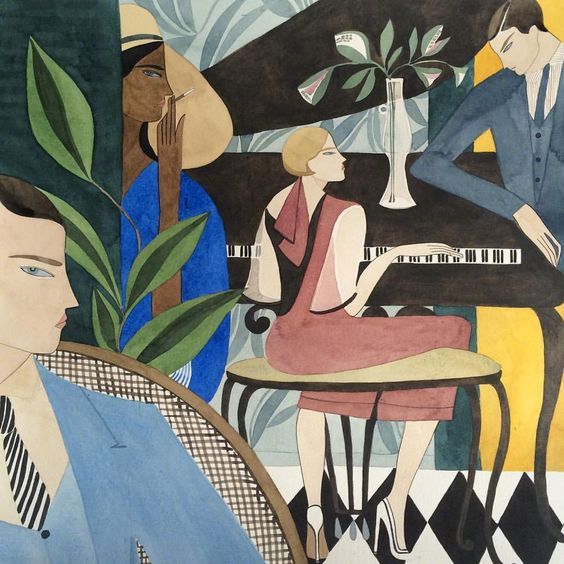 莫兰迪色系插画 kelly beeman