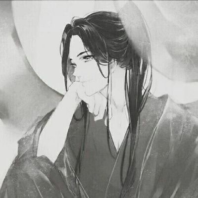 黑白动漫男生头像.