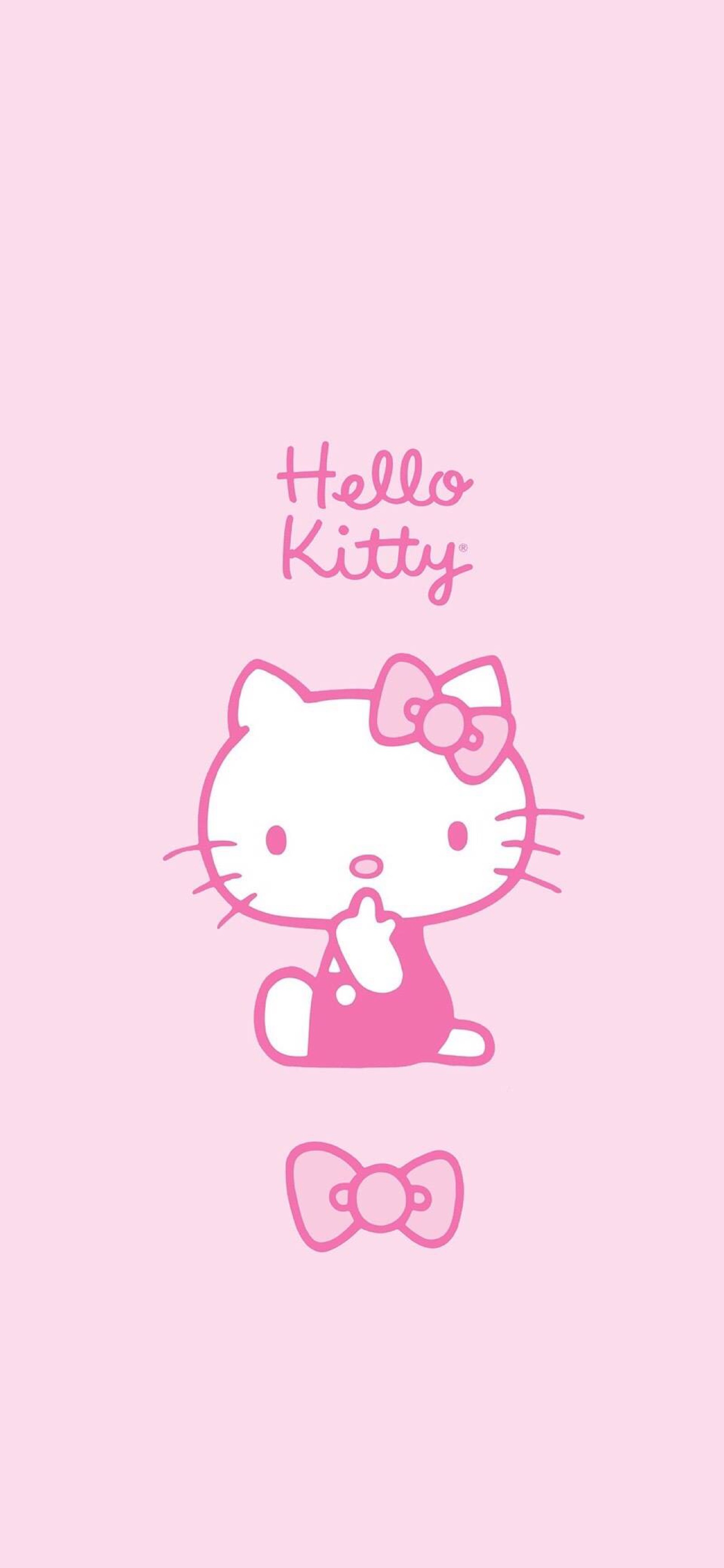 Hello kitty#卡通动漫#凯蒂猫#粉色#手机壁… - 堆糖，美图壁纸兴趣社区