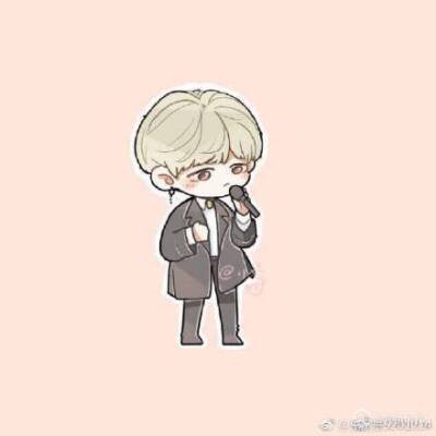 黄明昊卡通q版