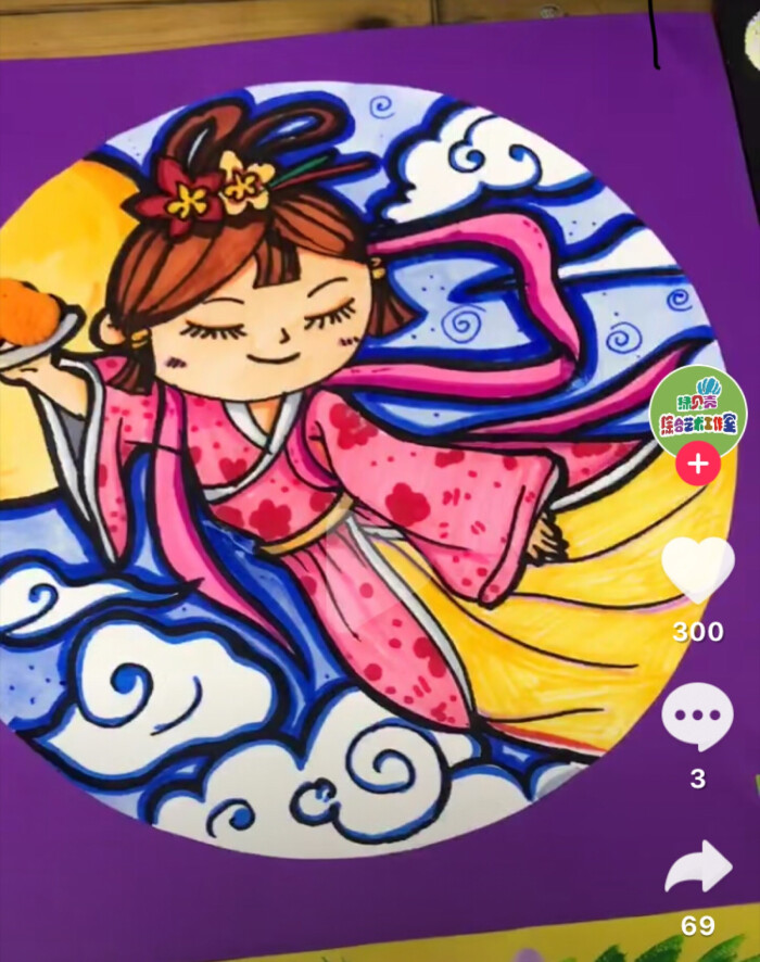 创意儿童画——中秋节 - 堆糖,美图壁纸兴趣社区