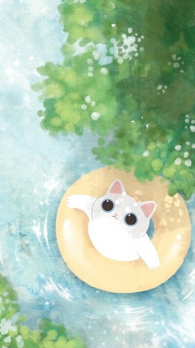 插画猫咪壁纸
