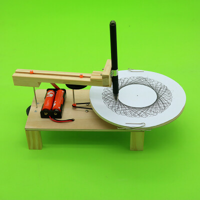 diy科技小制作小发明电动绘图机画图机儿童手工拼装材料模型玩具
