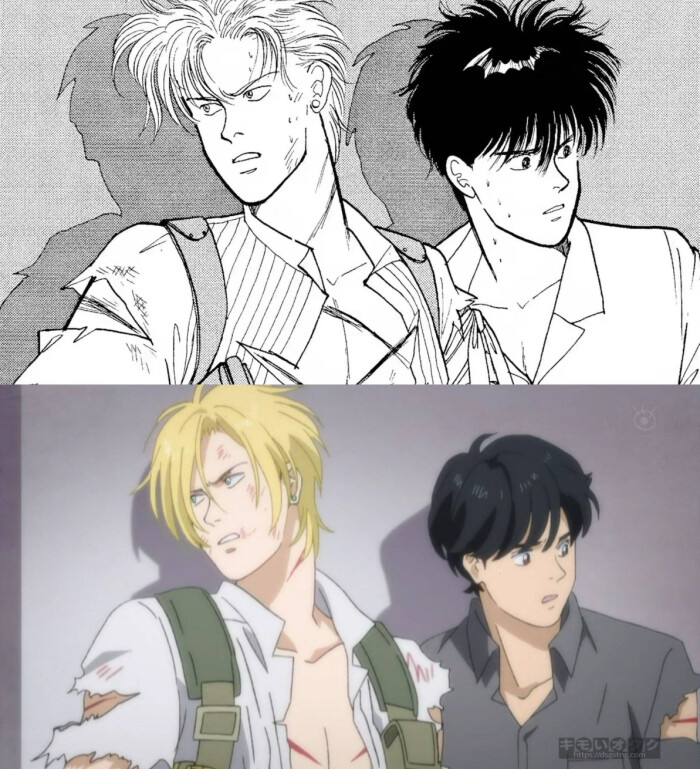 Banana Fish 译名 战栗杀机 改编自吉田秋生原作的同名漫画 动画由mappa公司负责制作 亚修和英二 名场景再现 感谢mappa 堆糖 美图壁纸兴趣社区