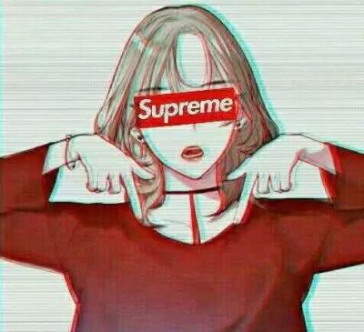 动漫情侣头像 supreme 二次元