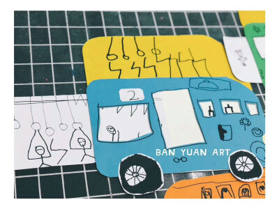小汽车儿童创意画
