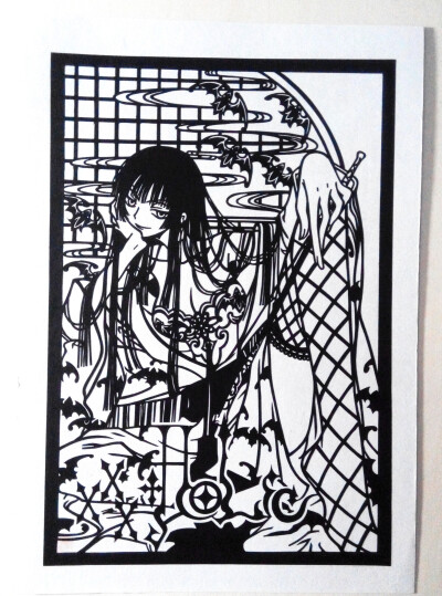 xxxholic 壹原侑子 动漫剪纸刻纸