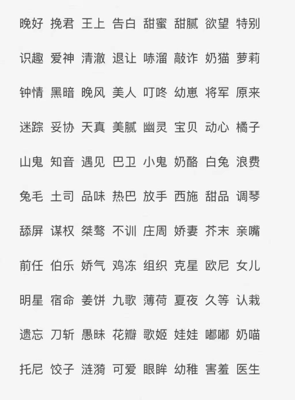 女生二字网名cn.璎子