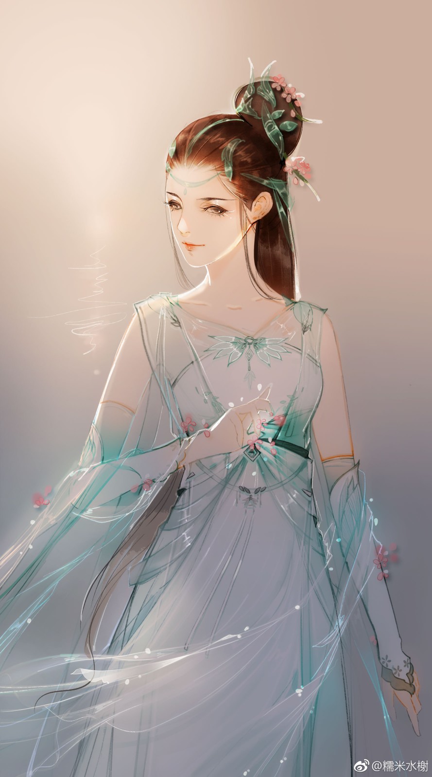 古风美人 画师糯米水榭