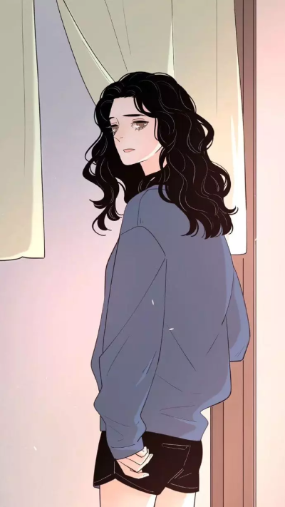 复古手绘少女