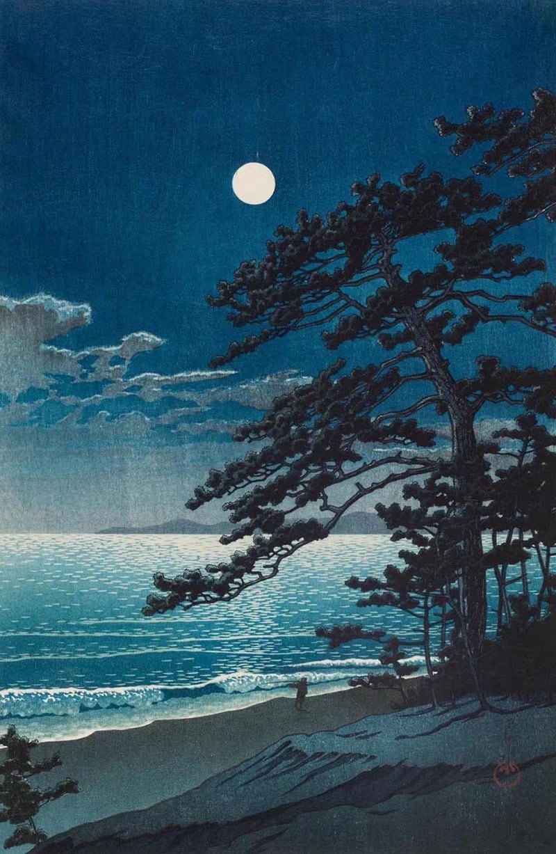 夜 日本版画大师kawase hasu